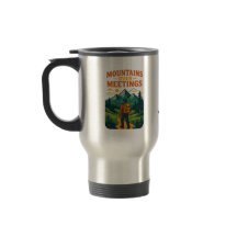 Taza de viaje Montañas sobre reuniones | Agregar t