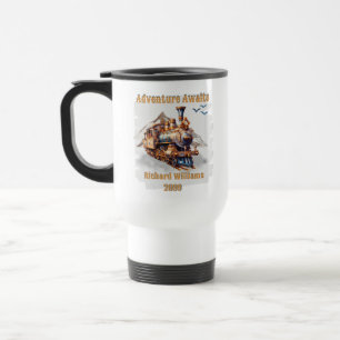 Taza De Viaje Montañas Vintage de Adventure Retirement