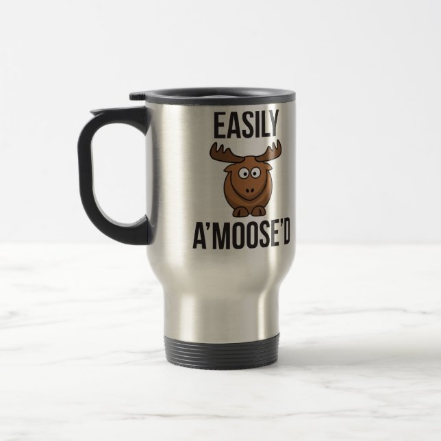 Taza De Viaje Moose Animial Pun (Izquierda)