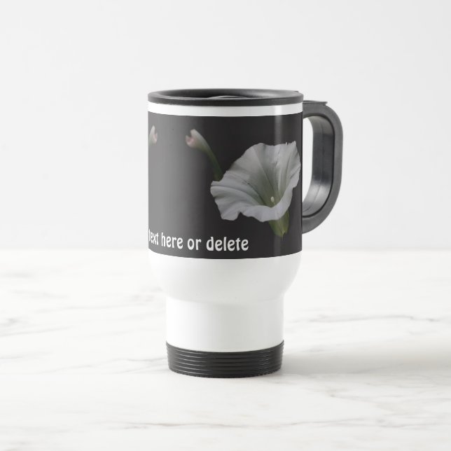 Taza De Viaje Morning Glory Flower Personalized (Anverso derecho)