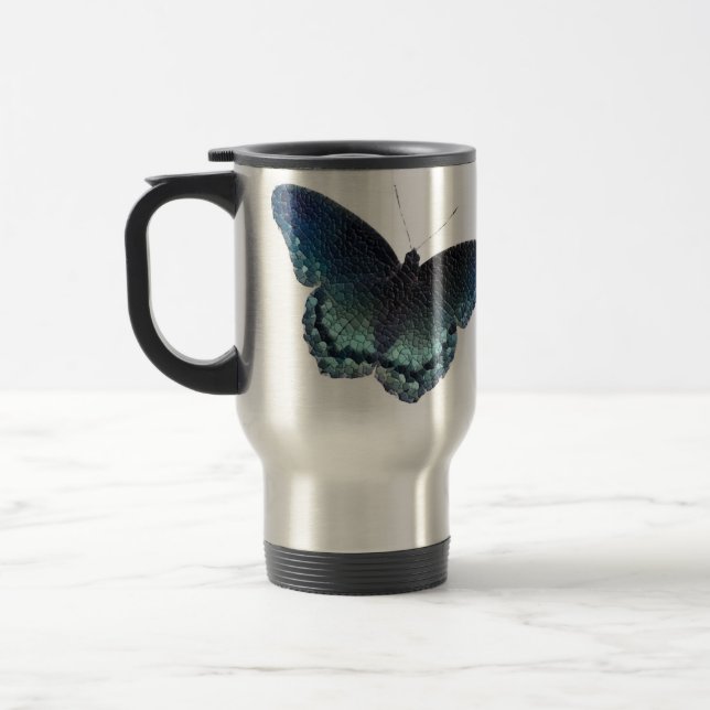 Taza De Viaje Mosaico de la mariposa (Izquierda)