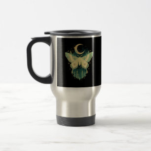 Taza De Viaje Moth Fairycore Goblincore Whimsigoth Cottagecore