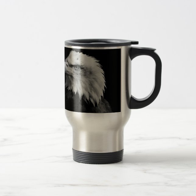 Taza De Viaje Motivación del liderazgo del águila estadounidense (Derecha)