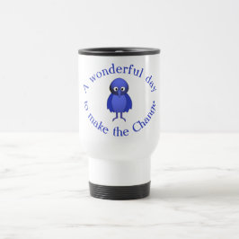 Taza De Viaje Motivación del pájaro azul