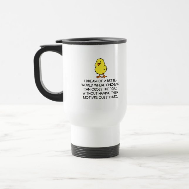 TAZA DE VIAJE MOTIVOS DE CHICKEN (Izquierda)