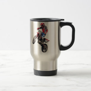 Taza De Viaje Moto de tierra roja