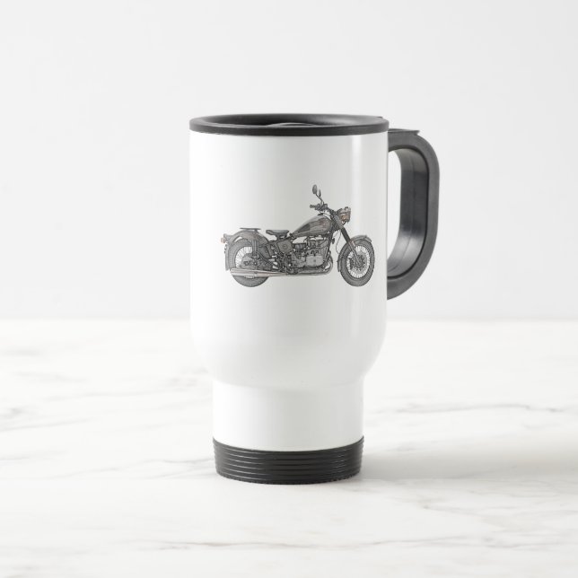 Taza De Viaje Motocicleta de Ural (Anverso derecho)