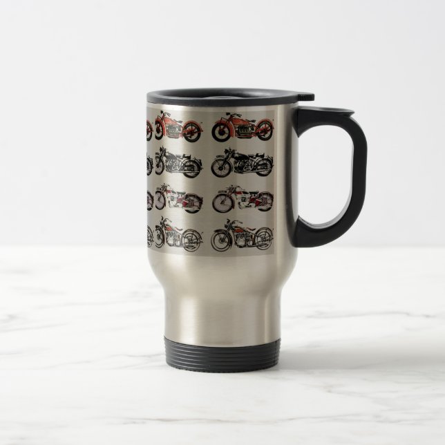 TAZA DE VIAJE MOTOCICLETAS DE VINTAJE (Derecha)