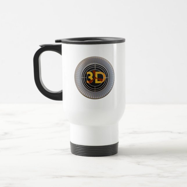 Taza De Viaje Motor 3D. (Izquierda)