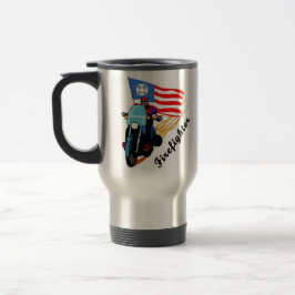 Taza De Viaje Motoristas del bombero