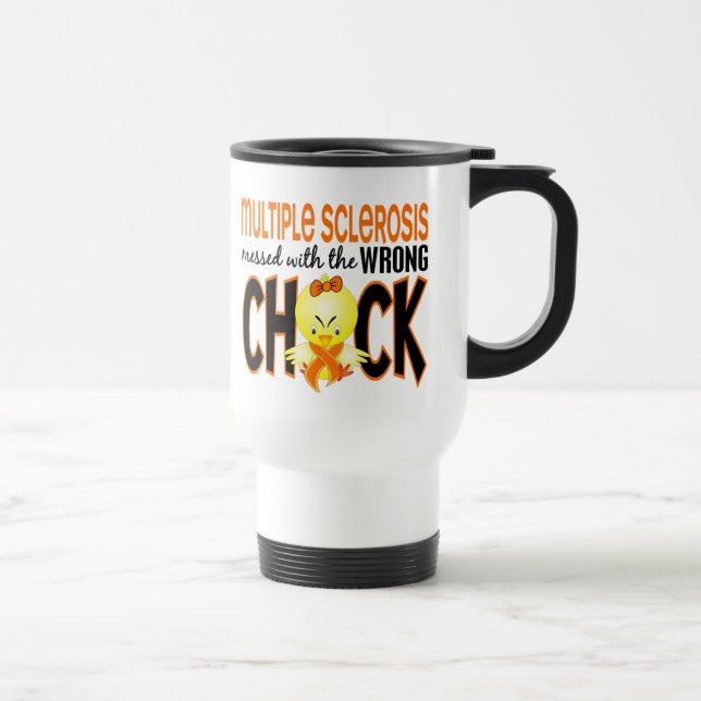 Taza De Viaje Ms de la esclerosis múltiple ensuciado con el (Derecha)