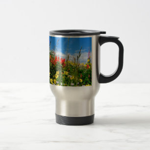 Taza De Viaje Mt. Flores silvestres