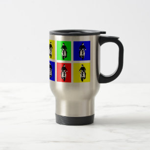 Taza De Viaje Muchacho de la vespa del arte pop