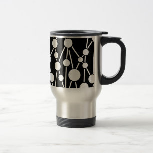 Taza De Viaje Muchas carreteras II en blanco y negro