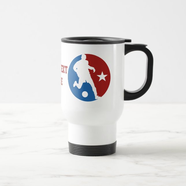 Taza De Viaje Muertes de personalizado de jugador de fútbol (Derecha)