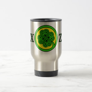 Taza De Viaje Muertes tribales personalizados Shamrock