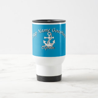 Taza De Viaje Mug - Anclaje con texto curvo
