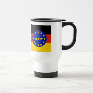 Taza De Viaje Mug Bandera Alemana Dexit de la UE