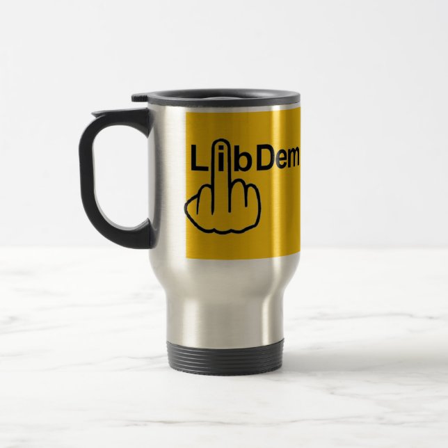 Taza De Viaje Mug Bird Flib Lib Dem Flip (Izquierda)