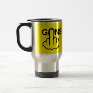 Taza De Viaje Mug Bird Fliping Guns Flip