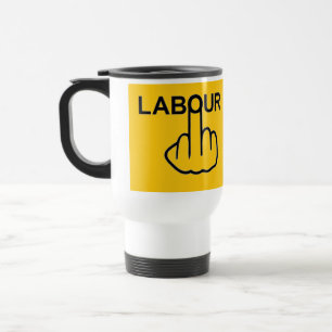 Taza De Viaje Mug Bird Fliping Labor Flip