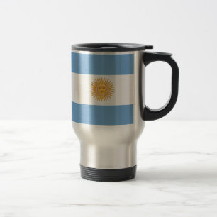 Taza De Viaje Mug con bandera de Argentina