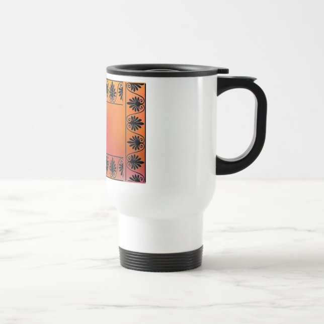 Taza De Viaje Mug de borde rojo y Naranja (Derecha)