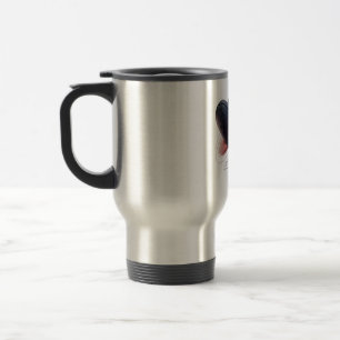 Taza De Viaje Mug de corazón entrelazado