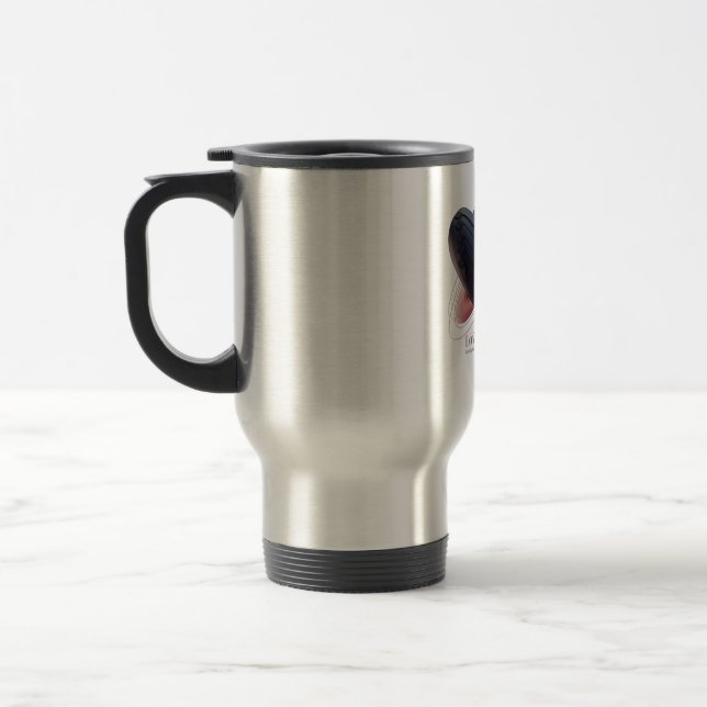Taza De Viaje Mug de corazón entrelazado (Izquierda)