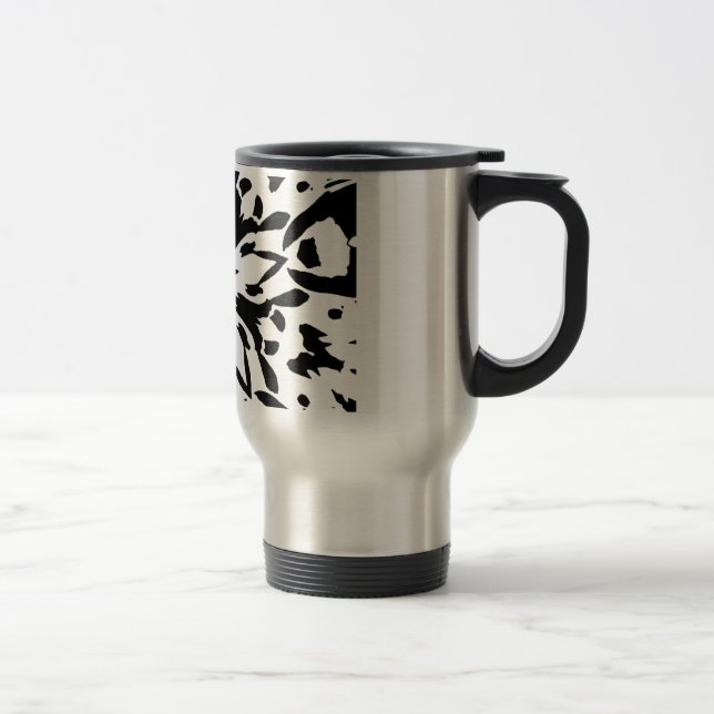 Taza De Viaje Mug de flores gráficas (Derecha)