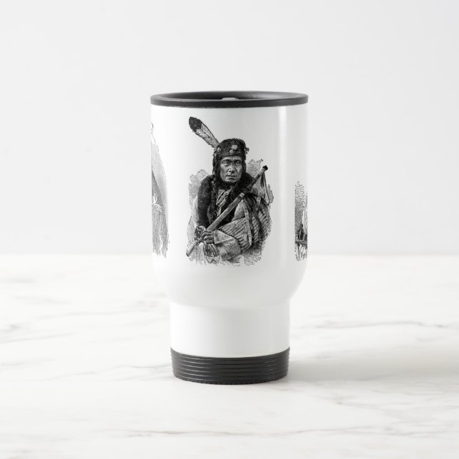 Taza De Viaje Mug de jefes indios (Centro)