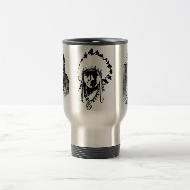 Taza De Viaje Mug de jefes indios (Centro)