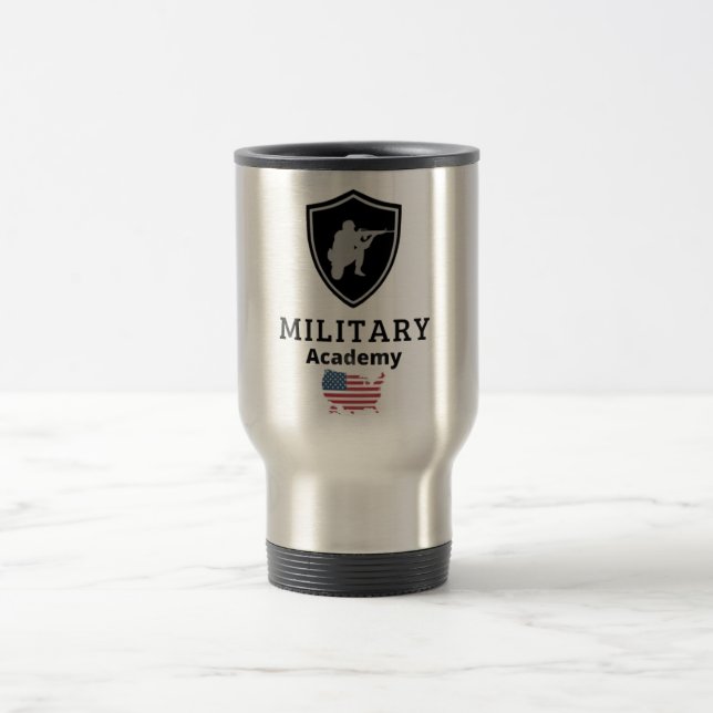 Taza De Viaje Mug de la Academia Militar Estadounidense - Soldad (Centro)