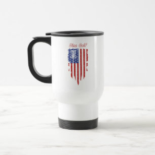 Taza De Viaje Mug de la bandera estadounidense