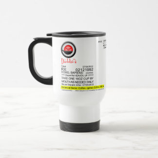 Taza De Viaje Mug de la prescripción de Rx de Daddio