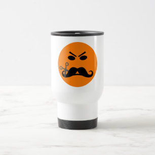 Taza De Viaje Mug de Mustache enojado - elegir estilo
