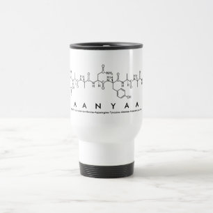 Taza De Viaje Mug de nombre del péptido de Daanyaal