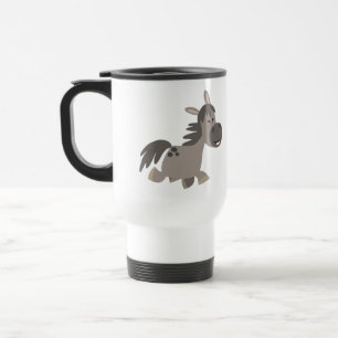 Taza De Viaje Mug de Personalizado Gray Pony