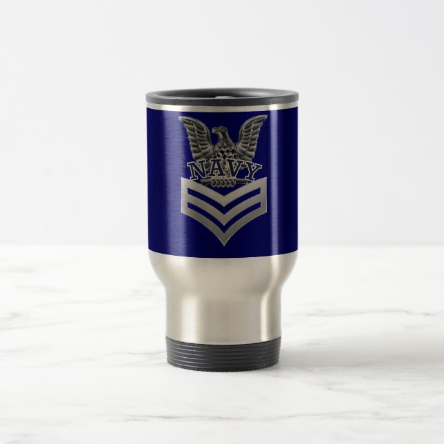 Taza De Viaje Mug de primer nivel de Petter Officer (Centro)