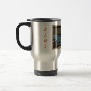 TAZA DE VIAJE MUG DE VIAJE/COMUTER CON NOMBRE PERSONALIZADO IMPR