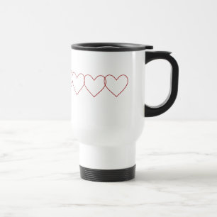 Taza De Viaje Mug De Viaje Con Corazón Rojo