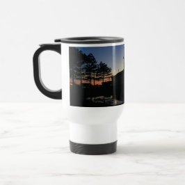Taza De Viaje Mug de viaje con hermosa foto de la puesta de sol 