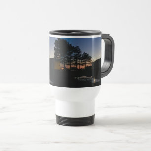 Taza De Viaje Mug de viaje con hermosa foto de la puesta de sol 