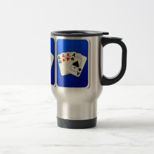 Taza De Viaje Mug de viaje de aluminio de cuatro Aces