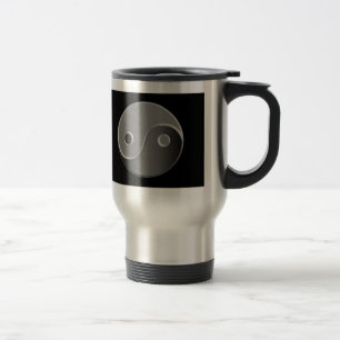 Taza De Viaje Mug de viaje de aluminio de doble yin Yang