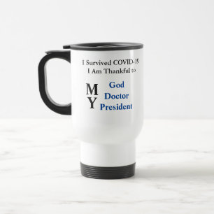 Taza De Viaje Mug. de viaje de Covid sobreviviente
