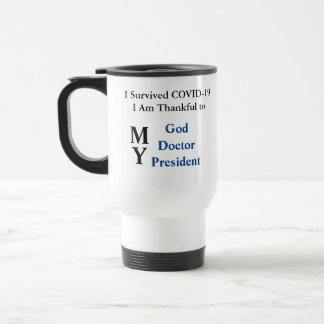 Taza De Viaje Mug. de viaje de Covid sobreviviente