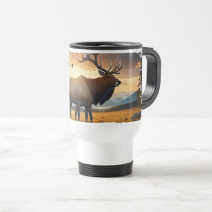 Taza De Viaje Mug de viaje de Elk Yellowstone