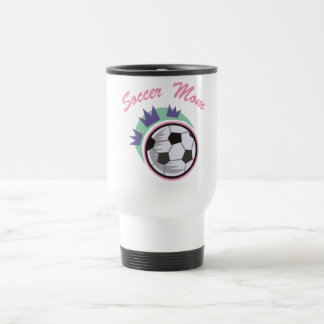 Taza De Viaje Mug de viaje de mamá del fútbol