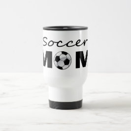 Taza De Viaje Mug de viaje de mamá del fútbol
